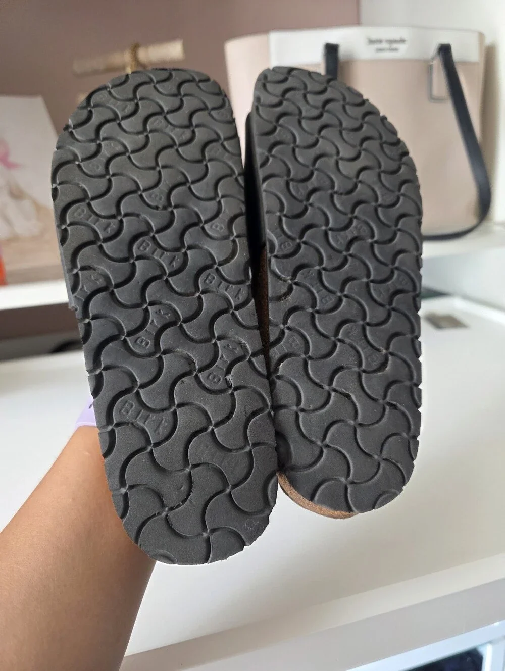 Birkenstock Black Single Strap Women's Sandals